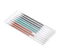 PATIKIL Glitter Gel Pens, 9 Pack Dual Metallic Ink Sparkle Pens 1mm Liquid Glitter Iridescent Gel Pen for Coloring Books, Green Brown Black