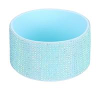 PATIKIL Glitter Silicone Boot, Diamond Water Bottle Protective Boot Shining Anti Slip Cup Sleeve Accessories for Stanley Tumbler 20-40OZ with 2.9"-3" Bottom, Light Blue