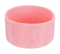PATIKIL Glitter Silicone Boot, Diamond Water Bottle Protective Boot Shining Anti Slip Cup Sleeve Accessories for Stanley Tumbler 20-40OZ with 2.8" Bottom, Pink