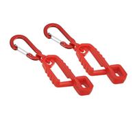 PATIKIL Glove Clips, 2 Pack Gloves Holder Clip Glove Belt Keeper Guard Labor Work Glove Grabber Helmet Hanger for Construction Worker, Red