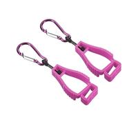 PATIKIL Glove Keeper, 2 Pack Gloves Grabber Catcher Prevent Losing Hook Clips Holder Helmet Hanger for Construction Workshop, Pink