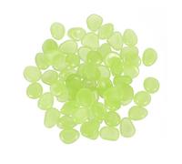 PATIKIL Glowing Stones, 100 Pcs Glow in the Dark Rocks for Indoor Outdoor Fish Tank Decorations Garden Yard Landscaping Gifts for Friends, Yellow
