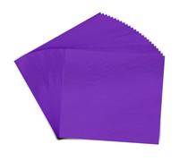 PATIKIL Gold Leaf Sheets for Art 8.5x9.5cm, 100 Pcs Gold Foil Sheet Metallic Leaf Papers for DIY Crafts Resin Furniture Nails Paintings Home Decoration, Dark Purple