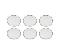 PATIKIL Golf Ball Marker 1 Inch, 6 Pack Metal Blank Ball Markers Position Marking Disc Golf Divot Tool Accessory for Men Women Golfers Table Games, Silver