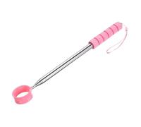 PATIKIL Golf Ball Retriever Telescopic, 9 Ft Stainless Steel Head Ball Grabber with Lanyard for Water Golf Ball Picker Tool Golf Accessories, Pink