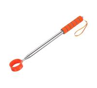 PATIKIL Golf Ball Retriever Telescopic, 9 Ft Stainless Steel Head Ball Grabber with Lanyard for Water Golf Ball Picker Tool Golf Accessories, Orange