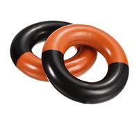PATIKIL Golf Club Swing Weight Ring, 2 Pack Training Swing Practice Aid Warm Up Donut for Golf Trainer Beginner, Orange Black