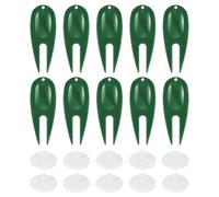 PATIKIL Golf Divot Repair Tool, 18 Pack Plastic Golf Divot Tool Golf Green Divot Fork with Ball Marker for Golf Golfer Repairing, Dark Green