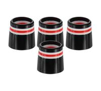 PATIKIL Golf Ferrules 0.370 Inch ID, 4 Pack Tapered Golf Club Ferrules Multi-Rings Iron Ferrule Rings for Taper Tip Iron Wedge Shaft Fits Steel Graphite Shafts, Red
