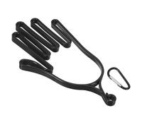 PATIKIL Golf Gloves Stretcher, Plastic Keeper Support Rack Holder Dryer Hanger Frame with Hanging Hooks for Sports Gloves Maintenance, Black