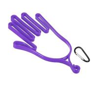 PATIKIL Golf Gloves Stretcher, Plastic Keeper Support Rack Holder Dryer Hanger Frame with Hanging Hooks for Sports Gloves Maintenance, Purple