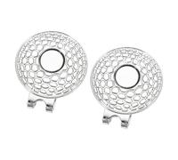 PATIKIL Golf Hat Clip, 2 Pack Metal Cap Clamp with Magnetic Removable Ball Marker Holder Golf Accessories for (Women & Men),Silver