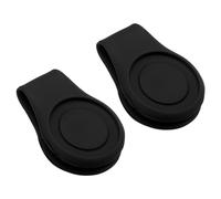 PATIKIL Golf Hat Clip, 2 Pack Silicone Cap Clamp with Magnetic Removable Ball Marker Holder Golf Accessories for (Women & Men), Black