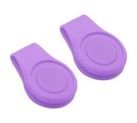 PATIKIL Golf Hat Clip, 2 Pack Silicone Cap Clamp with Magnetic Removable Ball Marker Holder Golf Accessories for (Women & Men), Purple