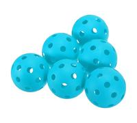 PATIKIL Golf Practice Balls, 6 Pack 72mm Limited Flight Plastic Golf Training Balls Hollow Air Flow Golf Balls for Driving Range Swing Practice Pet Play, Blue