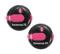 PATIKIL Golf Score Counter, 2 Pack Mini Golf Shot Stroke Attachment Counter Clicker Clip for Golfers Glove Bag Hat, Black Pink