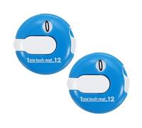 PATIKIL Golf Score Counter, 2 Pack Mini Golf Shot Stroke Attachment Counter Clicker Clip for Golfers Glove Bag Hat, Blue White
