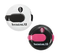 PATIKIL Golf Score Counter, 2 Pack Mini Golf Shot Stroke Attachment Counter Clicker Clip for Golfers Glove Bag Hat, Black White/Black Pink