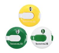 PATIKIL Golf Score Counter, 3 Pack Mini Golf Shot Stroke Attachment Counter Clicker Clip for Golfers Glove Bag Hat, Green White/White Green/Yellow White