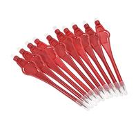 PATIKIL Golf Scoring Pencils with Eraser, 30 Pack Round Clip Plastic 2H Marker Pens for Sport Games Meeting, Red
