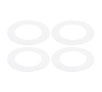 PATIKIL Goof Rings for 4" Inch Recessed Can Lighting Down Light, 4 Pcs Metal Goof Trim Rings Cover, Outer Diameter 6.7-inch, Inner Diameter 4.25-inch, Matte Finish White，Flush Mount