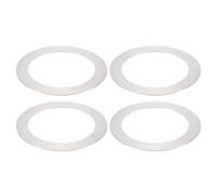PATIKIL Goof Rings for 4" Inch Recessed Can Lighting Down Light, 4 Pcs Metal Goof Trim Rings Cover, Outer Diameter 6.7-inch, Inner Diameter 4.25-inch, Matte Finish Nickel，Flush Mount