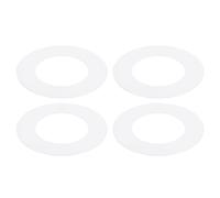 PATIKIL Goof Rings Inner Diameter 2.99", Outer Diameter 4.72", 4 Pcs Metal Goof Rings Cover Recessed Light Trim for Ceiling Wall Fixtures Can Lighting Down Light LED, Matte Finish White