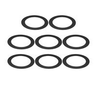 PATIKIL Goof Rings Inner Diameter 2.99", Outer Diameter 4.72", 8 Pcs Metal Goof Rings Cover Recessed Light Trim for Ceiling Wall Fixtures Can Lighting Down Light LED, Matte Finish Black