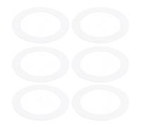 PATIKIL Goof Rings Inner Diameter 3.18", Outer Diameter 4.52", 6 Pcs Metal Goof Rings Cover Recessed Light Trim for Ceiling Wall Fixtures Can Lighting Down Light LED, Matte Finish White