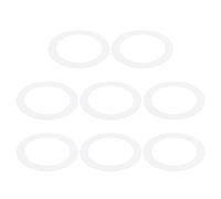 PATIKIL Goof Rings Inner Diameter 4.13", Outer Diameter 5.91", 8 Pcs Metal Goof Rings Cover Recessed Light Trim for Ceiling Wall Fixtures Can Lighting Down Light LED, Matte Finish White