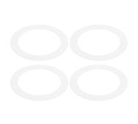 PATIKIL Goof Rings Inner Diameter 4.92", Outer Diameter 6.69", 4 Pcs Metal Goof Rings Cover Recessed Light Trim for Ceiling Wall Fixtures Can Lighting Down Light LED, Matte Finish White