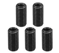 PATIKIL Grade 8.8 Carbon Steel Threaded Repair Insert Nut, 5pcs M10x1.5 Female to M14x2 Male High Strength Screw Sleeve Inserts Reducing Adapter Reducer 30mm