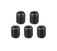 PATIKIL Grade 8.8 Carbon Steel Threaded Repair Insert Nut, 5pcs M3x0.5 Female to M5x0.8 Male High Strength Screw Sleeve Inserts Reducing Adapter Reducer 6mm