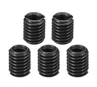 PATIKIL Grade 8.8 Carbon Steel Threaded Repair Insert Nut, 5pcs M5x0.8 Female to M8x1.25 Male High Strength Screw Sleeve Inserts Reducing Adapter Reducer 10mm