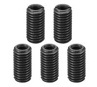 PATIKIL Grade 8.8 Carbon Steel Threaded Repair Insert Nut, 5pcs M6x1 Female to M10x1.5 Male High Strength Screw Sleeve Inserts Reducing Adapter Reducer 20mm