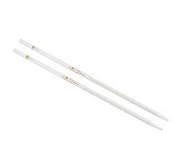 PATIKIL Graduated Dropper Pipettes, 2 Pcs 0.1ml Reusable Borosilicate Glass Pipette for Transfer Liquid for Laboratory, Chemistry, Clear