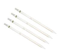PATIKIL Graduated Dropper Pipettes 4 Pcs 15ml Reusable Borosilicate Glass Pipette for Transfer Liquid for Laboratory, Chemistry, Clear