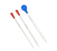 PATIKIL Graduated Dropper Pipettes Kit, 3 Pack 0.5ml/1ml/5ml Borosilicate Glass Pipette with Rubber Squeeze Bulb for Transfer Liquid for Lab, Chemistry