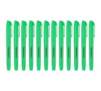 PATIKIL Green Highlighter, 12 Pack High Lighters No Bleeds Highliters Pens Neon Clear View Bright Quick Dry Pocket Marker Pen Sticks Chisel Tip Cute for Books Office Adults Classroom