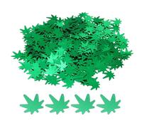 PATIKIL Green Thanksgiving Fall Foil Confetti Sequins, 60g Maple Leaves Foil Metallic Sequins Confetti for Wedding Birthday Carnival Shower Party