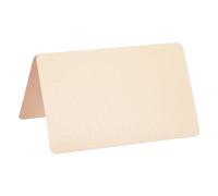 PATIKIL Greeting Cards,50Pcs Favor Decor Foldable Blank Card for Wedding, Party, DIY Decoration, Table Name Place Cards, Yellow Pearlescent Paper