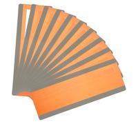 PATIKIL Guided Reading Strips, 10pcs Highlight Colored Overlay Bookmarks Sentence Strips Reading Tracking Ruler Teacher Supplies for Classroom, Orange