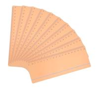 PATIKIL Guided Reading Strips, 10pcs Highlight Colored Overlay Bookmarks with Line Reading Tracking Ruler Reduce Visual Stress Teacher Teaching Supplies for Classroom, Light Orange