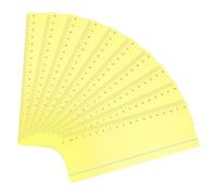 PATIKIL Guided Reading Strips, 10pcs Highlight Colored Overlay Bookmarks with Line Reading Tracking Ruler Reduce Visual Stress Teacher Teaching Supplies for Classroom, Yellow