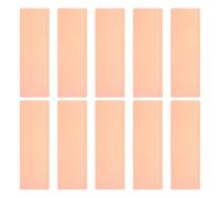 PATIKIL Guided Reading Strips, 10pcs Tracking Highlight Colored Overlay Bookmark Reduce Visual Stress Teaching Supplies with Line for Classroom, Light Orange