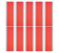 PATIKIL Guided Reading Strips, 10pcs Tracking Highlight Colored Overlay Bookmark Reduce Visual Stress Teacher Teaching Supplies for Classroom, Red 19x7cm