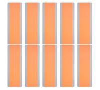 PATIKIL Guided Reading Strips, 10pcs Tracking Highlight Colored Overlay Bookmark Reduce Visual Stress Teacher Teaching Supplies for Classroom, Orange 19x7cm