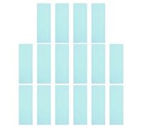 PATIKIL Guided Reading Strips, 16pcs Tracking Highlight Colored Overlay Bookmark Reduce Visual Stress Teacher Teaching Supplies for Classroom, Light Blue
