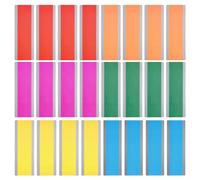 PATIKIL Guided Reading Strips, 24pcs Tracking Highlight Colored Overlay Bookmark Reduce Visual Stress Teacher Teaching Supplies for Classroom, 6 Colors