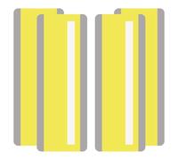 PATIKIL Guided Reading Strips, 4 Pieces Tracking Highlight Colored Overlay Strips Bookmark Dyslexia Reading Teaching Tools for Children Classroom Teacher, Yellow